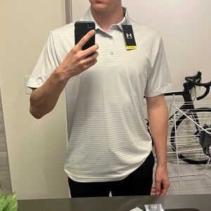 Under Armour Men's Light Gray Polo Shirt